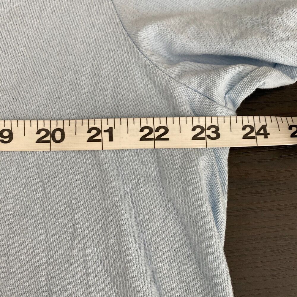 Awake New York Shirt Men Extra Large Bunny Rabbit Graphic Tee Baby Blue Crewneck - Picture 9 of 10